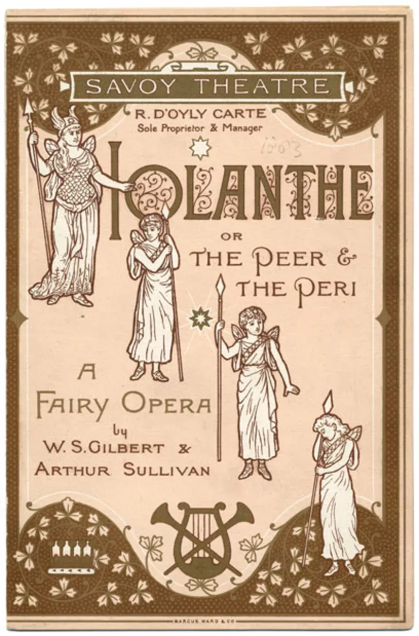 A 19th century poster for Iolanthe